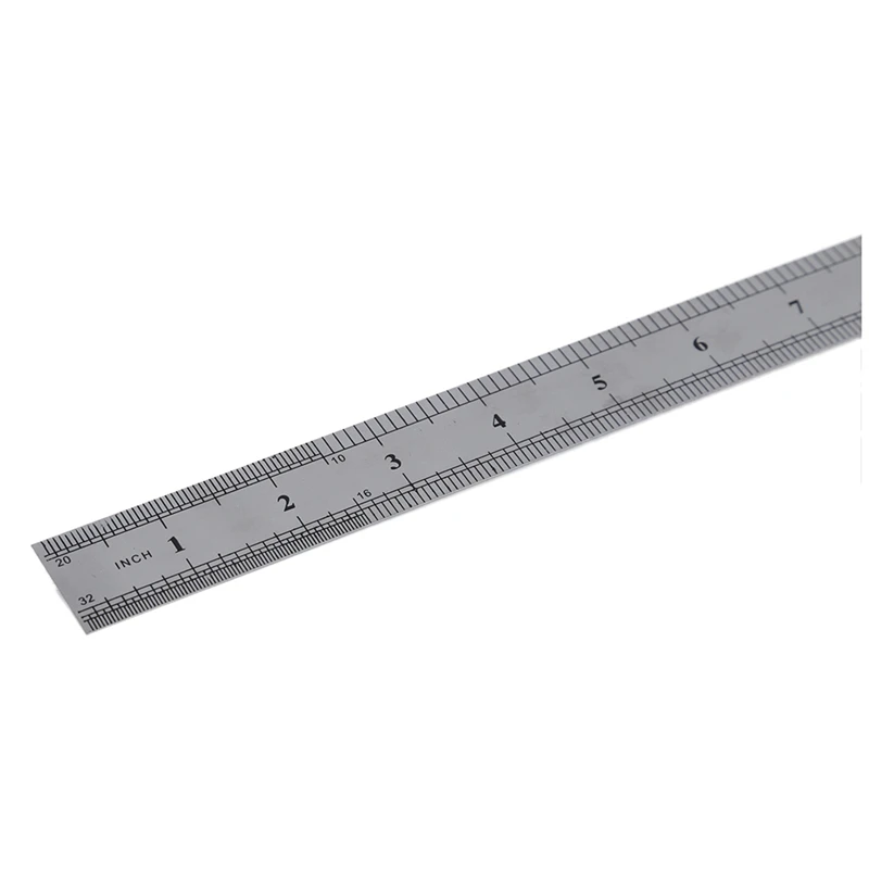 

Stainless Steel 60cm 23.6 Inch Measuring Long Straight Ruler with Stainless Steel Ruler 12 Inch + 6 Inch Metal Rulers