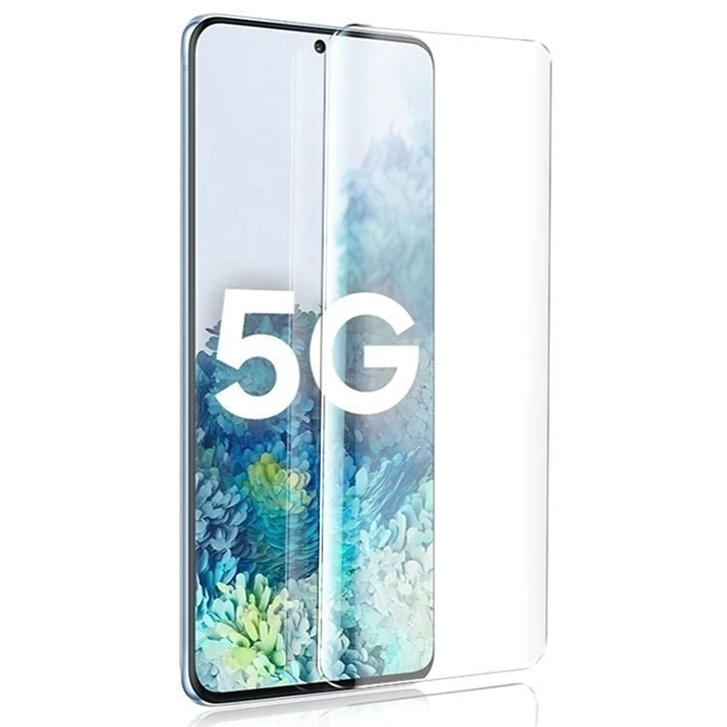 100 шт. полное покрытие 3D изогнутое закаленное стекло для Samsung Galaxy S21 Ultra S20 Plus S10 5G S9