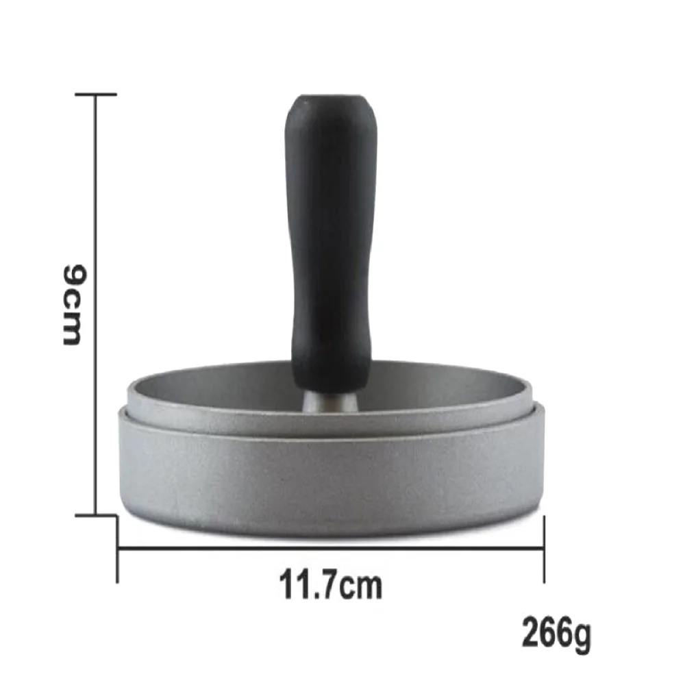 1Set Round Shape Hamburger Press Aluminum Alloy Kitchen Tools With Plastic Handle Meat/Beef/Grill/Burger Patty Maker Mold | Дом и сад