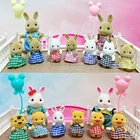 Новинка 112, 4,5 см, имитация леса, животного, Детские Семейные игрушки, животные, кролик, куклы, аксессуары, подарки для детей