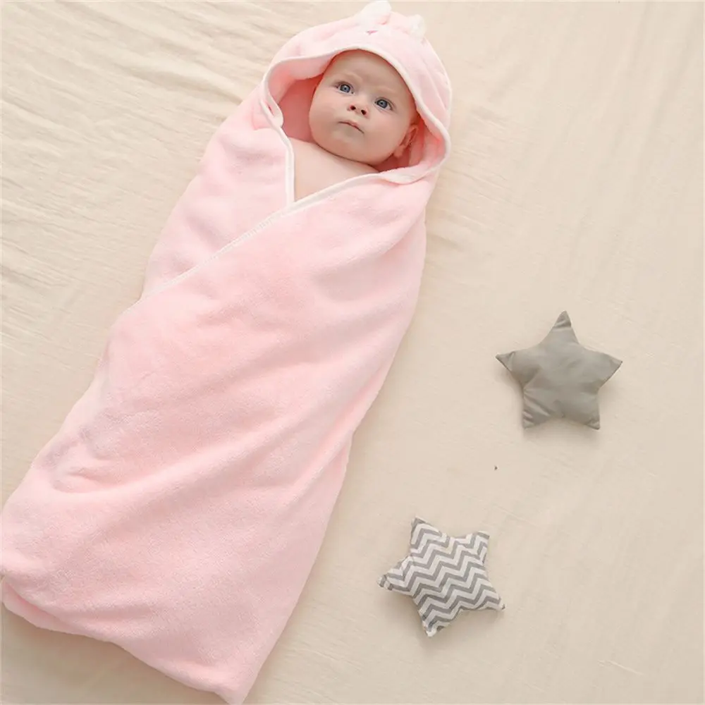 

For Infant Boys Girls Blanket Warm Super Soft Newborn Kids Bath Towel Hooded Towels Bathrobe Toddler Baby