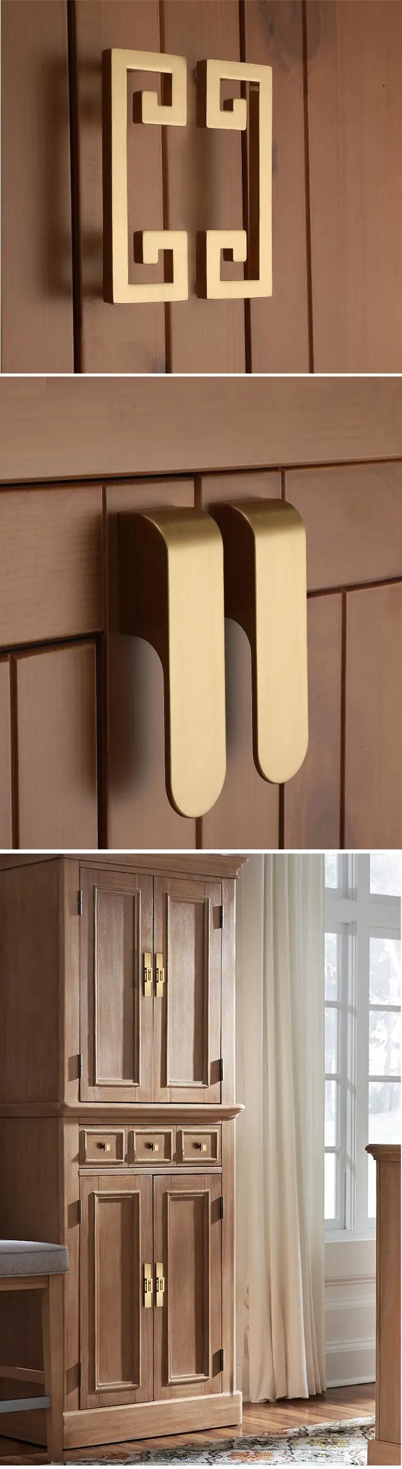 Vintage style/ Cabinet Knobs and Handles Drawer Furnitures Cupboard Wardrobe golden Knobs
