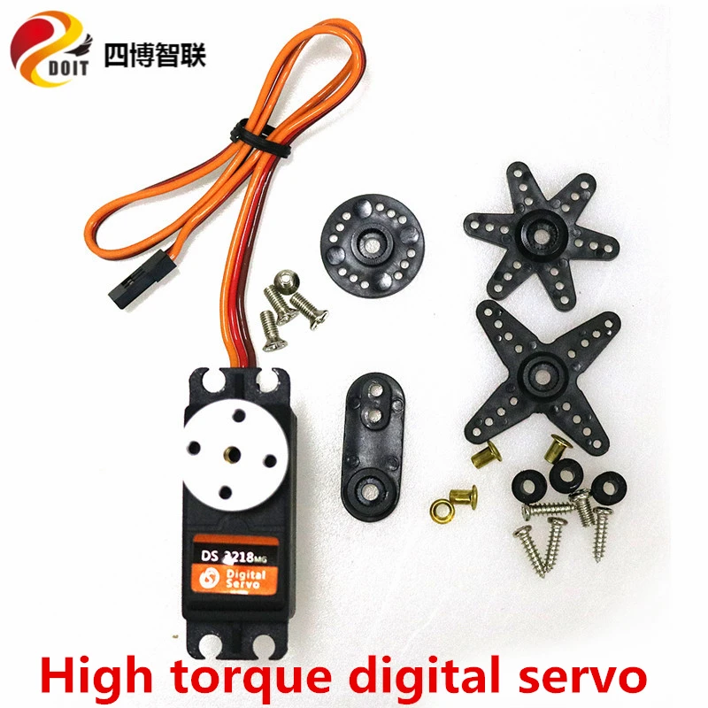 

SZDOIT DS3218 цифровой сервопривод с металлическим редуктором рулевое колесо 270 градусов высокий крутящий момент сервопривод для радиоуправляем...