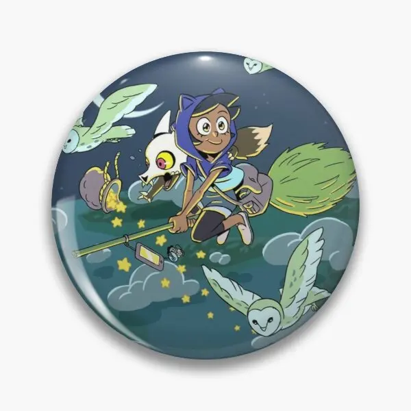 

Настраиваемая мягкая булавка-брошь в виде совы с изображением дома Luz Noceda King, Подарочная модная Металлическая Булавка для воротника, милый м...