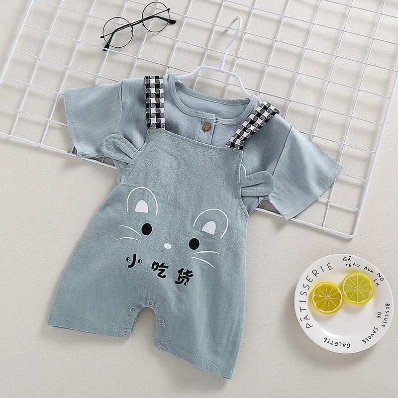 2019 детский комбинезон милая хлопковая одежда для новорожденных мальчиков и