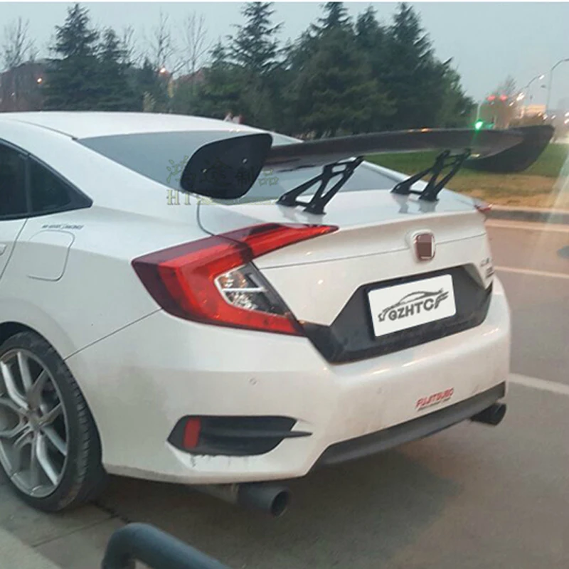

GT Style High Quality Carbon Fiber Auto Part Rear Trunk Spoiler Fit for Honda Civic 4 Door 2016 2017 2018