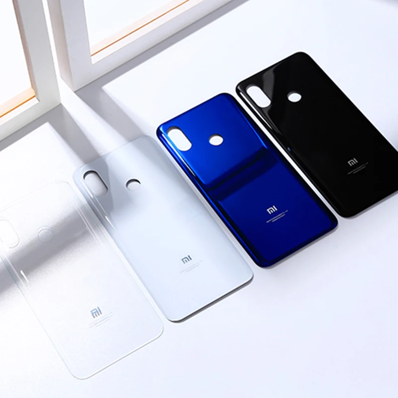 Задняя крышка батарейного отсека Xiaomi Mi 8 mi8 стеклянная задняя корпуса панель