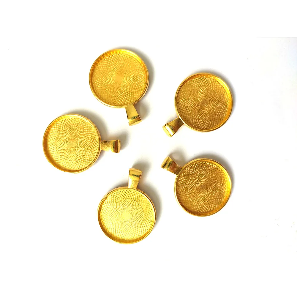 

30 шт. круглый поднос в 25 мм Стразы Подвески для женщин ожерелье "сделай сам" Ремесла C2