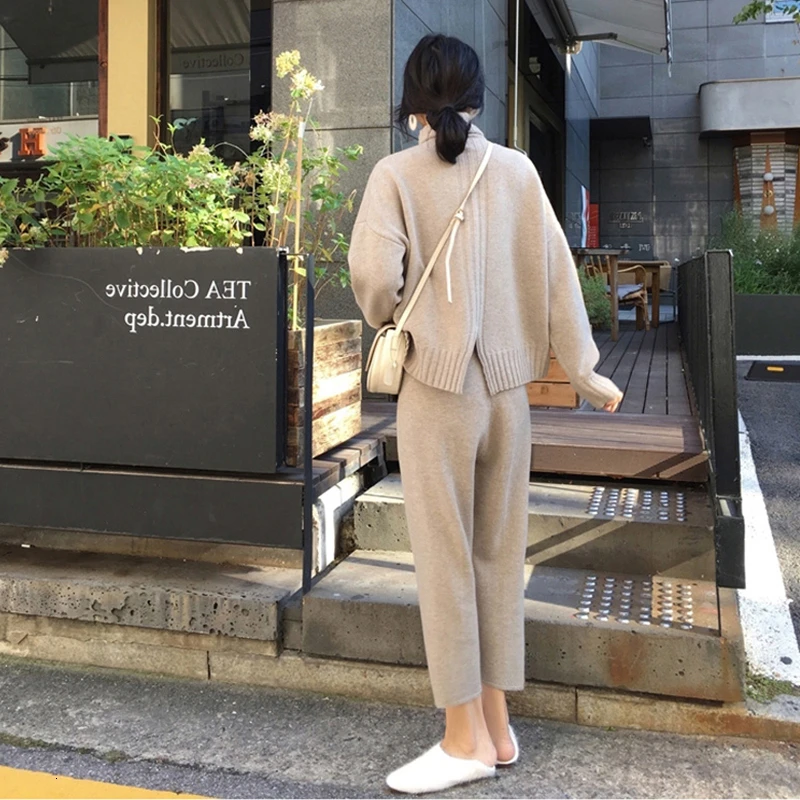 Женский трикотажный костюм RICORIT 2 предмета в комплекте вязаные штаны Нас с