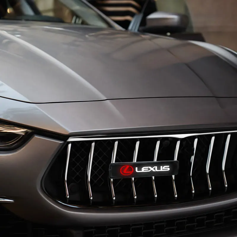 Хромированная передняя решетка капота 1 шт. эмблема светодиодсветодиодный