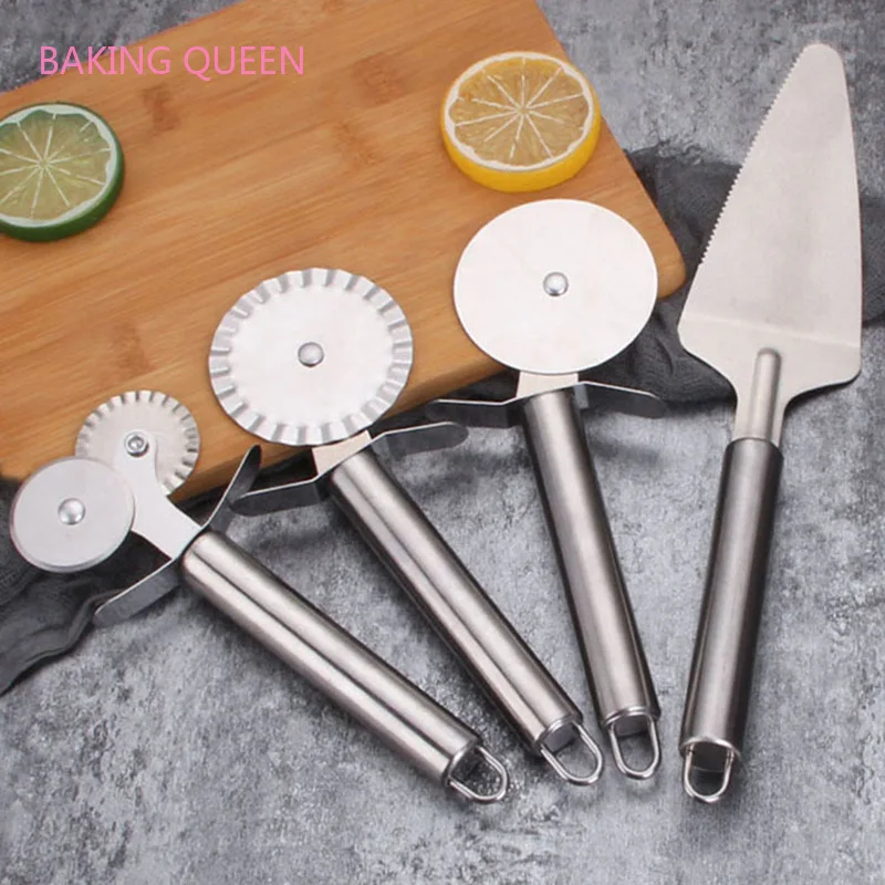 Инструменты Для Выпечки Пиццы 4 стиля нержавеющая сталь резак для пиццы лопата