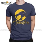 Мужская футболка, Новые забавные хлопковые футболки с изображением аниме Thundercats, футболки с короткими рукавами 80s, ретро футболки с героями мультфильмов, Оригинальная одежда с круглым вырезом