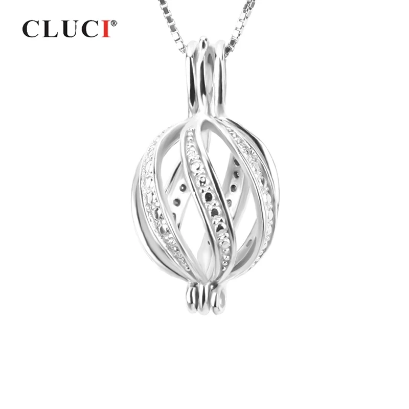 Очаровательная Женская подвеска CLUCI из стерлингового серебра 925 пробы круглого