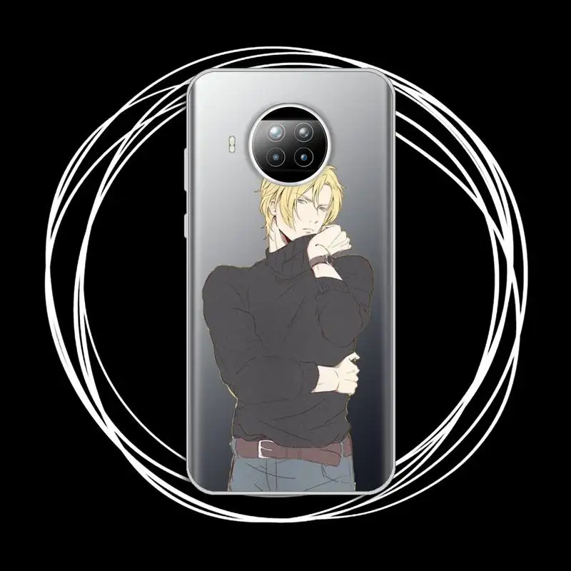 

Anime Banana Fish Phone Case Transparent for Xiaomi mi Redmi note 10 t 8 9 pro lite 11 Samsung S 8 9 10 20 plus ultra