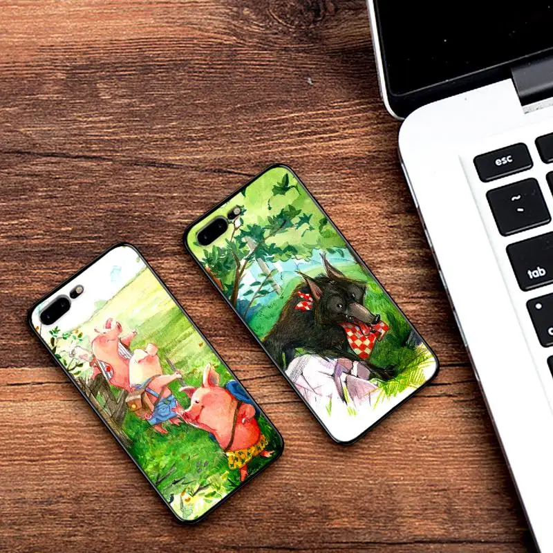 the three little pigs Case For Samsung S7 EDGE S8 S9 PLUS Soft Silicone Cover S10 NOTE 8 9 M10 M20 M30 Coque Funda | Мобильные