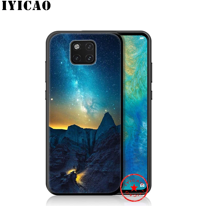 IYICAO пустынный Звездный Небесный мягкий чехол для huawei P30 P20 P10 P9 P8 2017 2016 2015 P Smart Z Plus