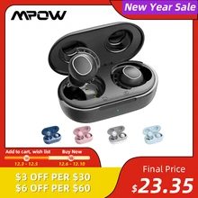Mpow M30 Wireless Earphone Bluetooth Headphones with Deep Bass IPX7 Waterproof 25H Talktime TWS Earbuds Mono Mode for Phones