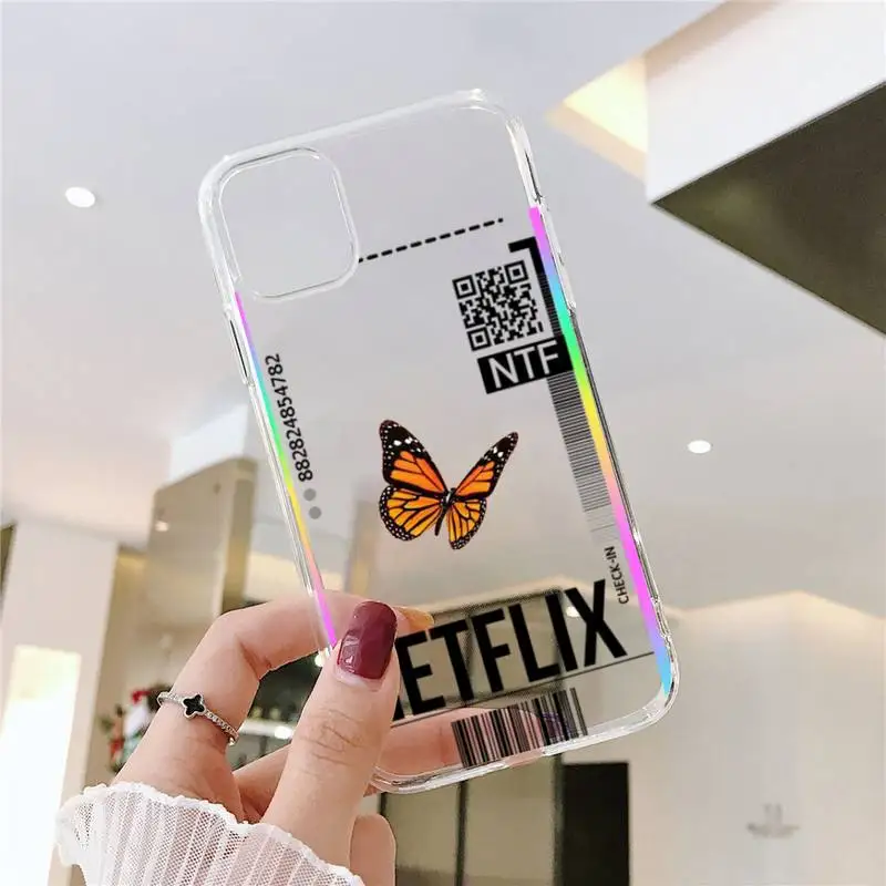 

World Country Air Tickets butterfly Phone Case Transparent soft For iphone 5 5s 5c se 6 6s 7 8 11 12 plus mini x xs xr pro max