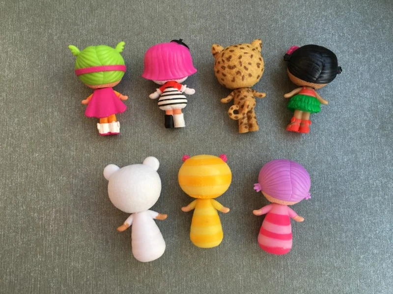 10 шт./лот, мини-Lalaloopsy, Детская кукла, объемная пуговица, глаза, фигурка, детская игрушка, игрушки для девочек, мини-кукла, игрушка