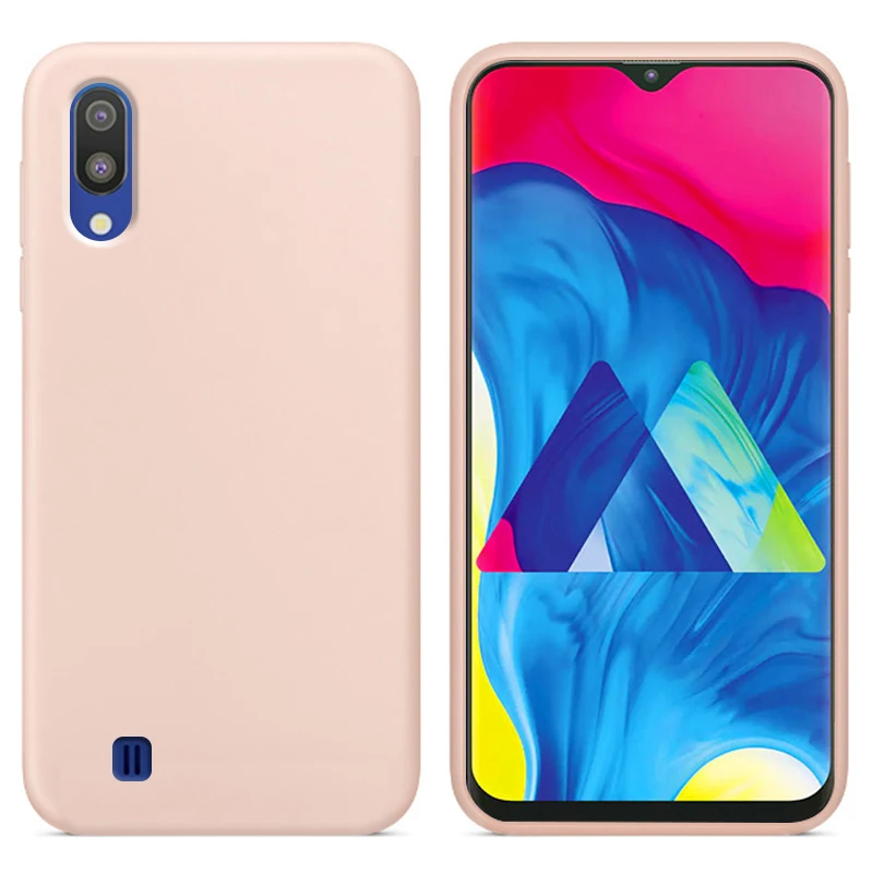 Роскошный жидкий силиконовый чехол для samsung Galaxy M10 мягкая задняя крышка сотового