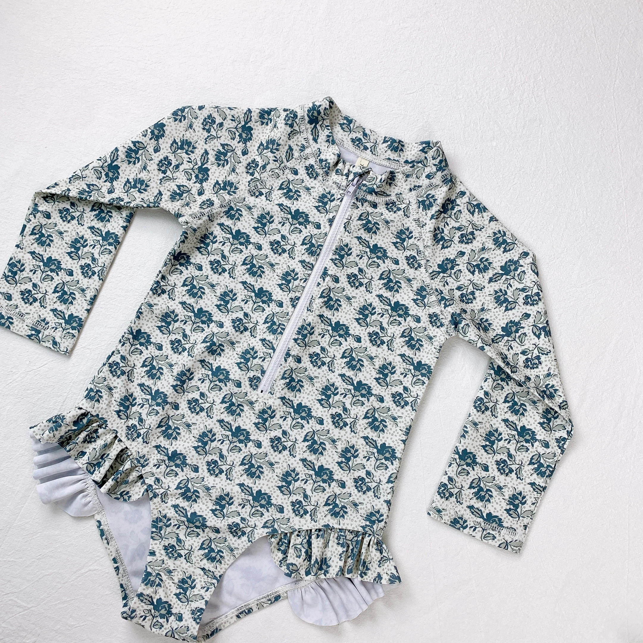 Новинка 2021 летний купальник для маленьких девочек с принтом Пляжное бикини