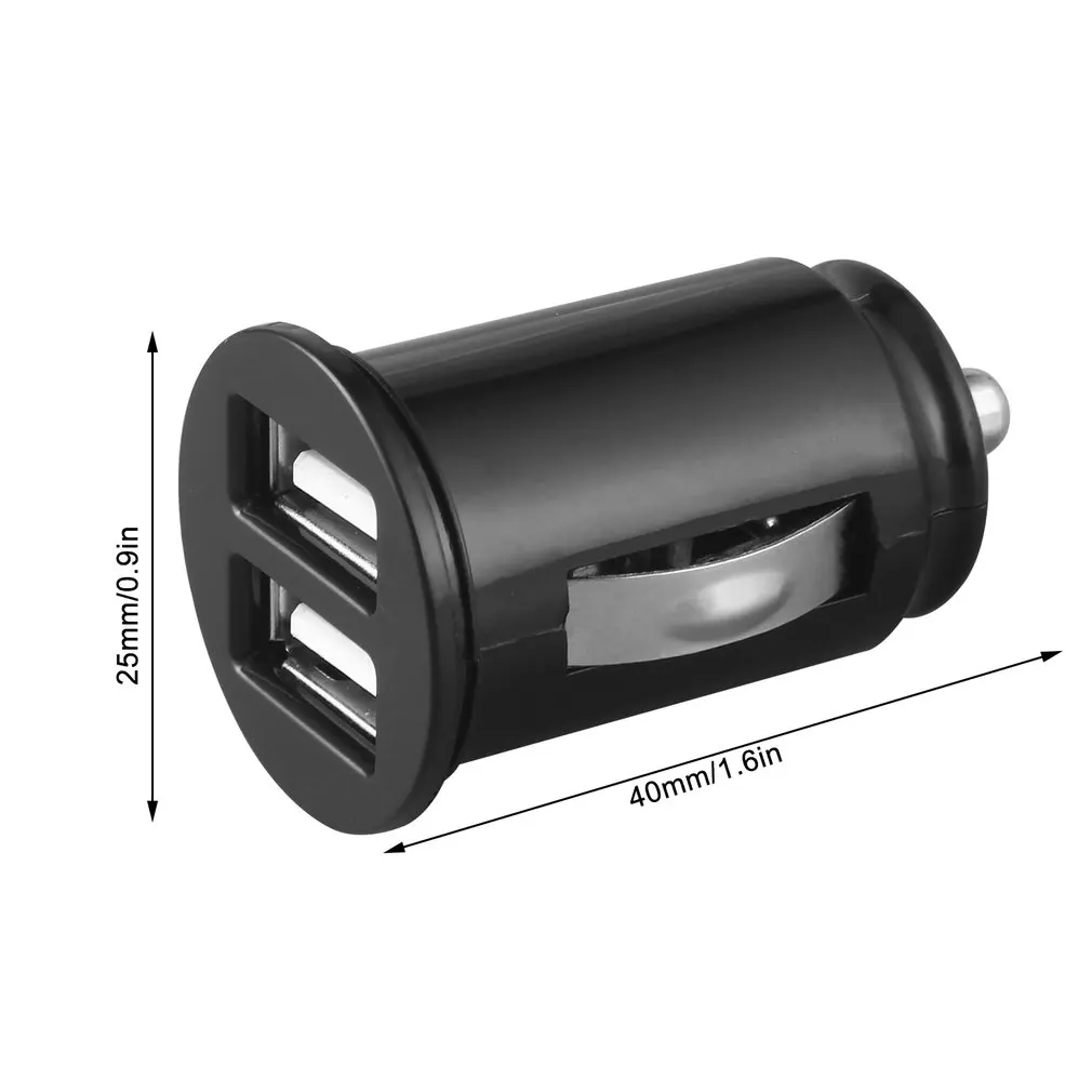 40x20 мм Ультра компактный мини автомобильный Универсальный двойной USB порт 5V 2.1A