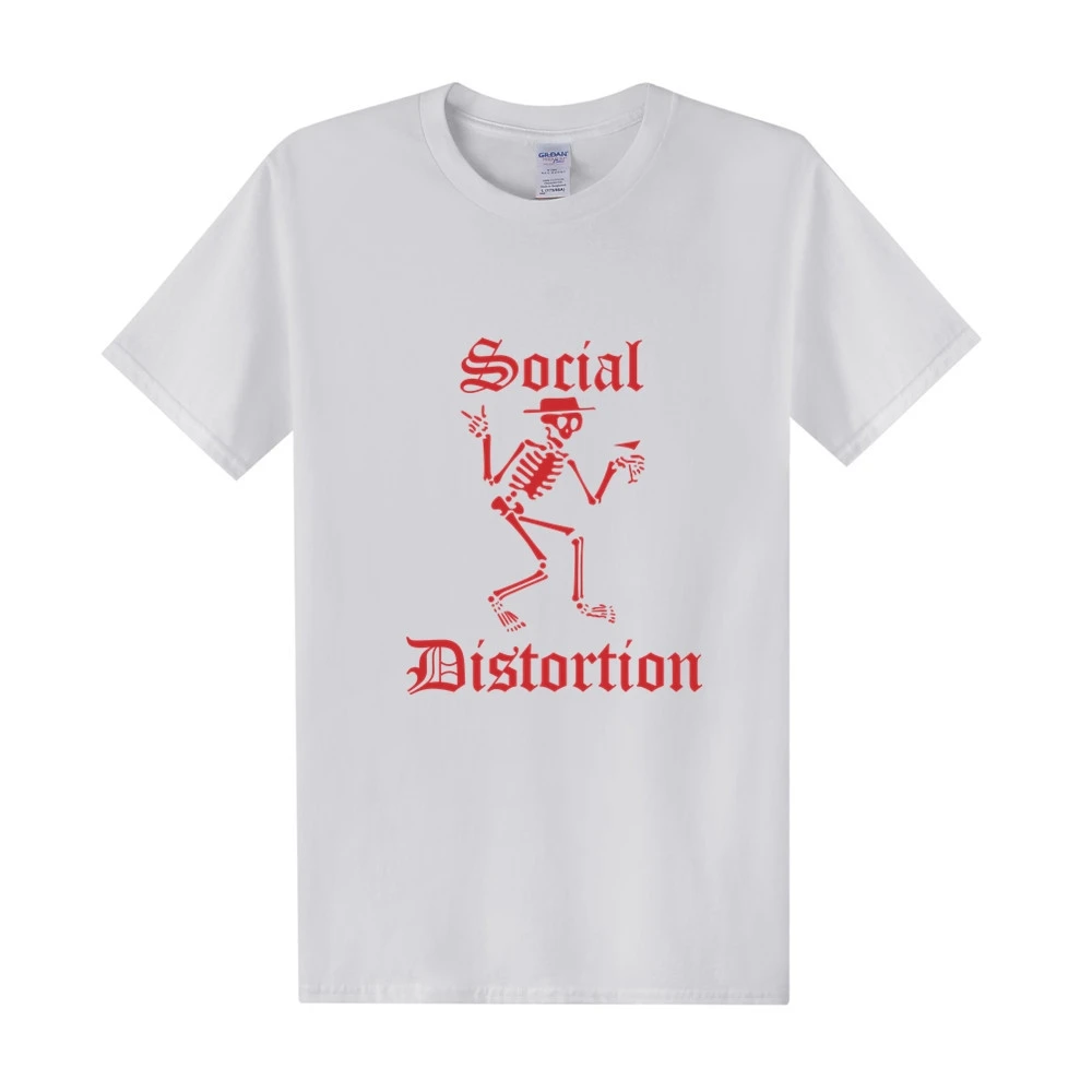 Мужская футболка с коротким рукавом и круглым вырезом летняя в стиле панк