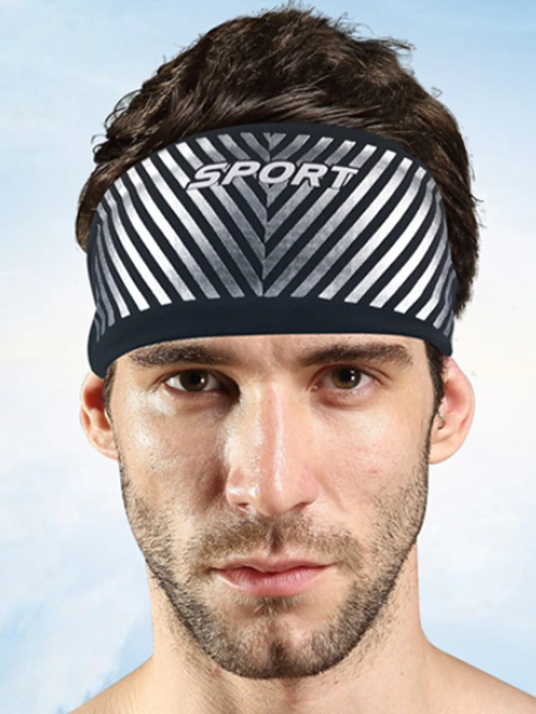Мужская и женская спортивная эластичная Нескользящая повязка на голову для