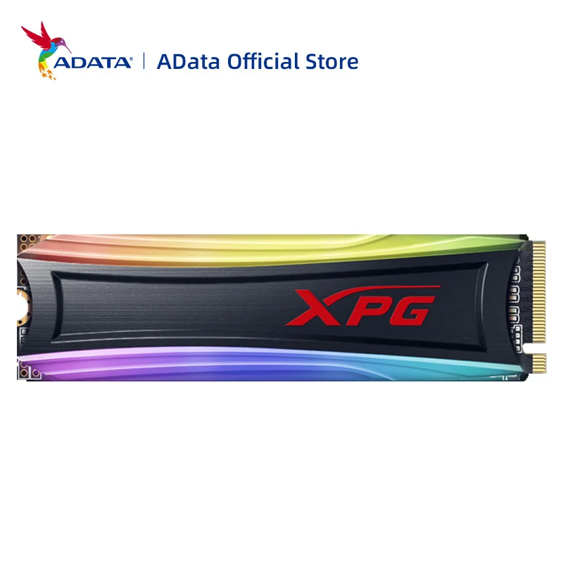 SSD-Накопитель SSD ADATA XPG SPECTRIX S40G RGB M2 NVMe 256 ГБ 512 ТБ M.2 2280 PCIe Внутренний твердотельный накопитель для ноутбука, настольного компьютера | Компьютеры и офис | АлиЭкспресс
