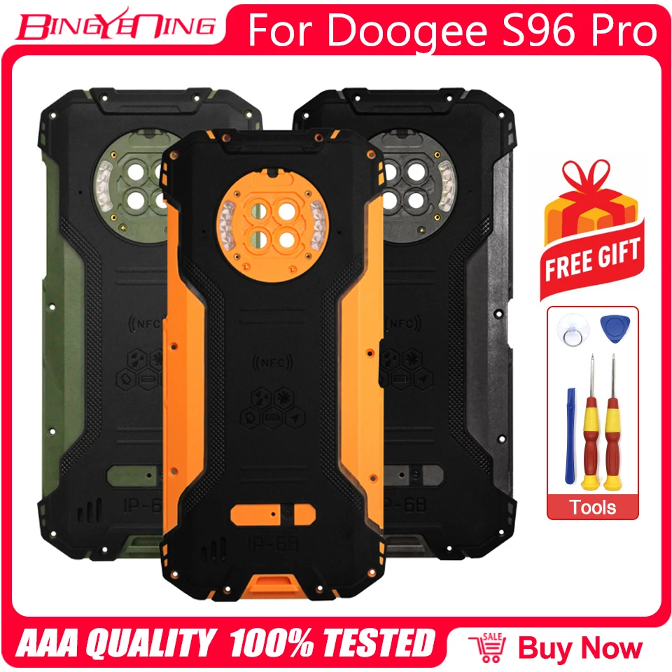 Новинка 100% оригинальная крышка батарейного отсека Doogee S96 Pro запасные части для