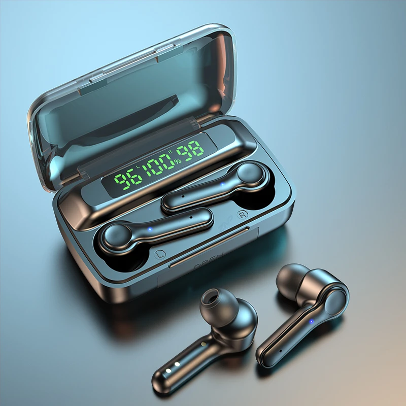 

TWS Wireless Headphones Wireless Bluetooth Earphones With Microphone 2200 Mah Charging Box Sport Waterproof Wireless Earphones