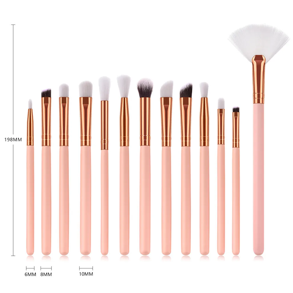 

13pcs Pink makeup brushes Wooden Cosmetic Foundation Powder Eye Brushes Set Eyeliner Eyebrow Makeup Brushes Set Beauty Tool#0407