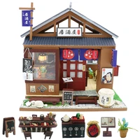 doll house furniture miniature dollhouse diy miniature house room box theatre toys for children stickers diy dollhouse