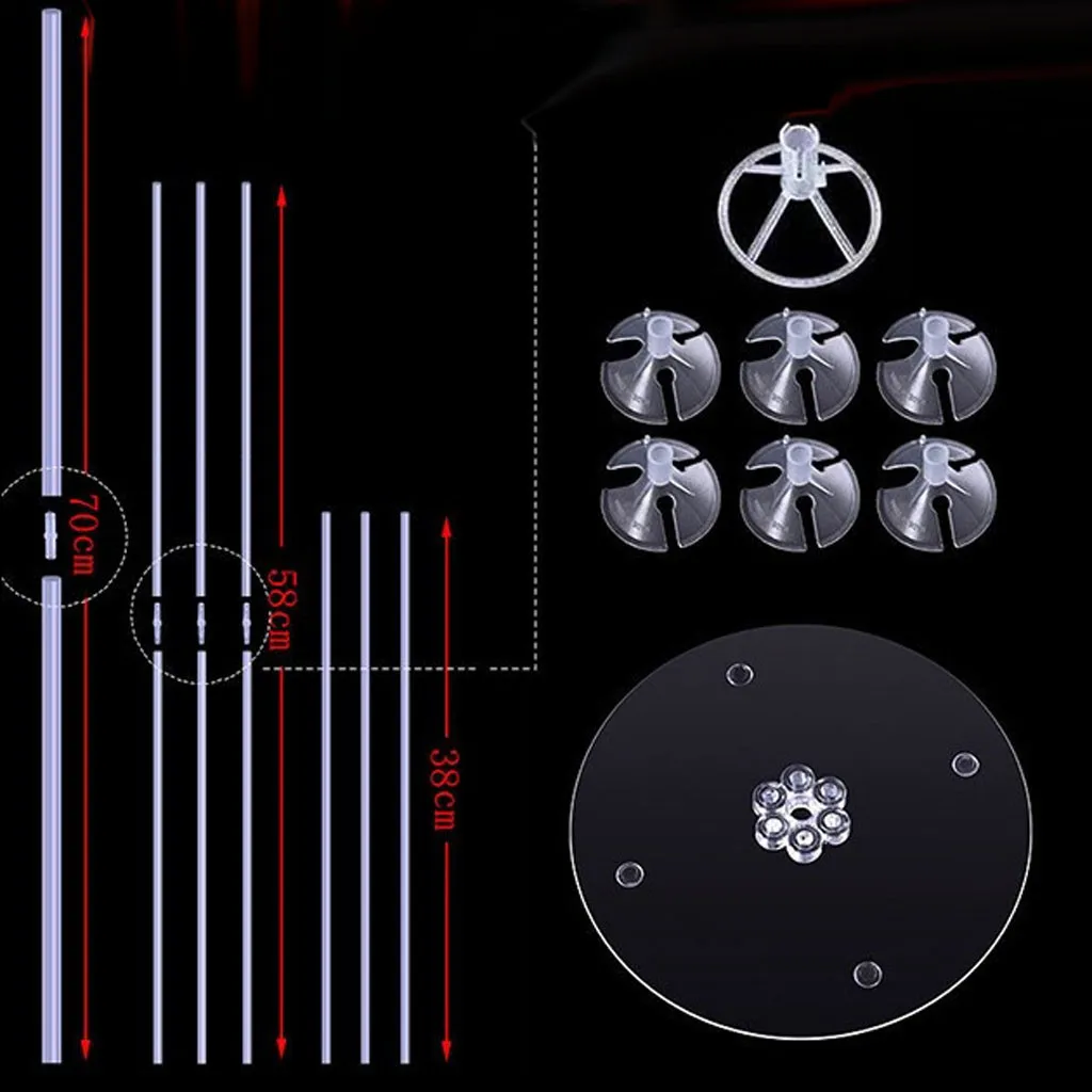 Плавающая прозрачная скоба Прозрачные Шары дерево стол качающийся стержень