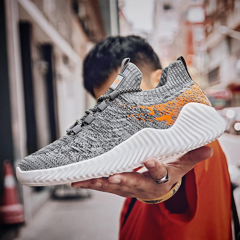 

Couple 2021 New Men's Sneakers Breathable Men Running Shoes Fabric Light No-slip Comfortable Outdoor Tennis for Woman Sneakers