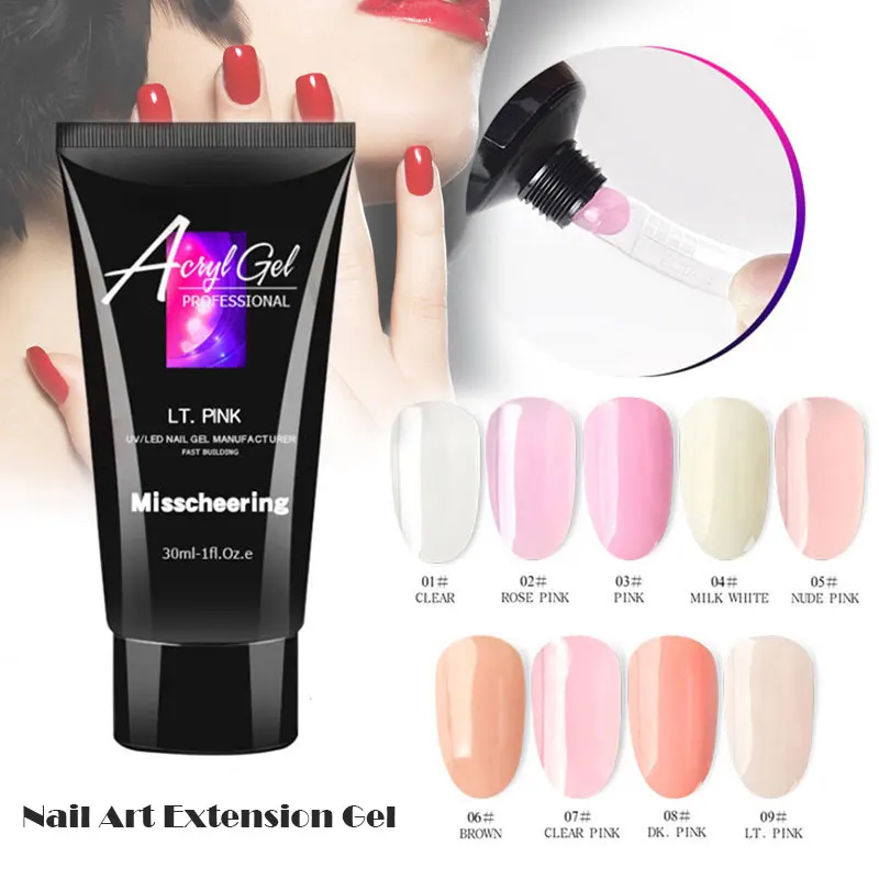 

Acrylic Gel Set Quick Building Painless Nail Extension Builder Gel UV LED Hard Builder Nail Gel Nail Kit @ME88