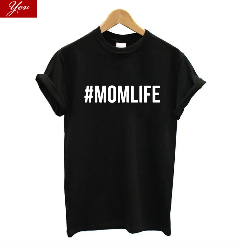 

Женская футболка с надписью Mom Life, Повседневная футболка большого размера в стиле ретро, одежда для улицы в стиле Харадзюку, Новинка лета 2021