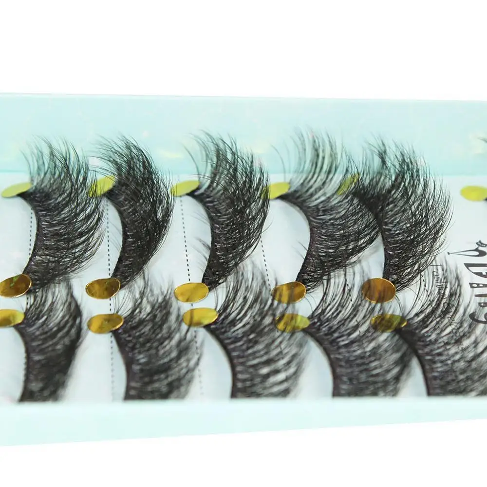 10 пар в комплекте Ручной работы 3D из мягкого искусственного меха норки волосы