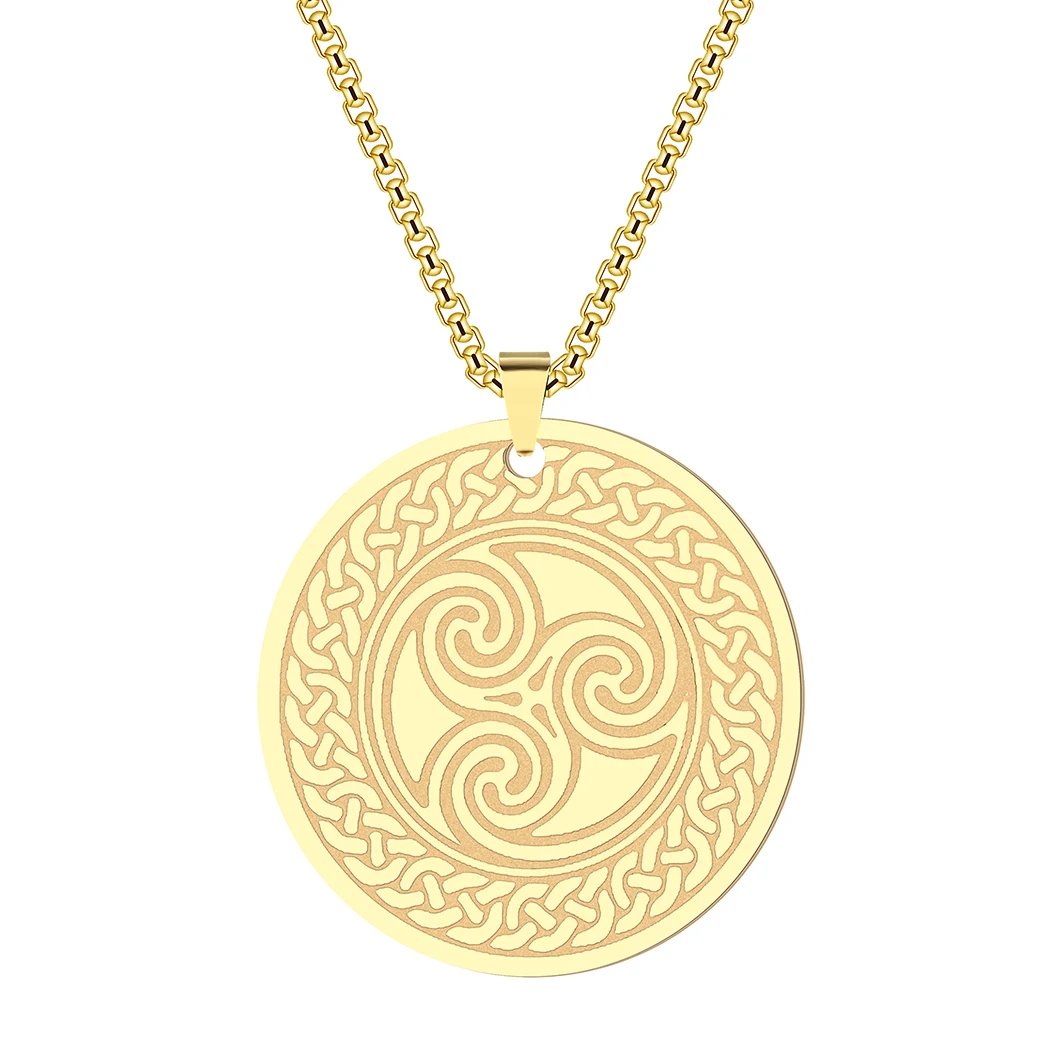 Женское колье с подвеской в виде викингов из нержавеющей стали | Украшения и