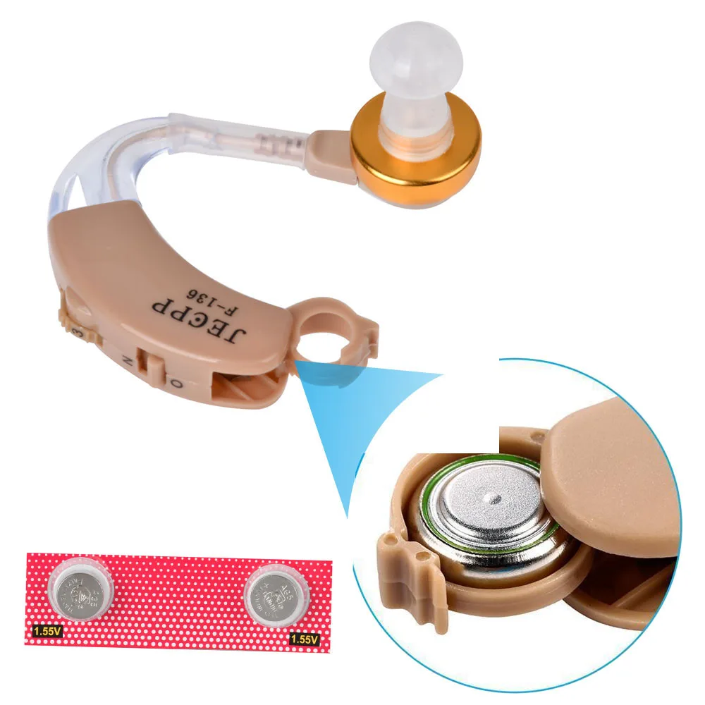 Слуховой аппарат JECPP для пожилых людей устройство усиления слуха с чистящей