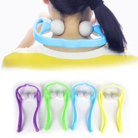 comfortable neck massager shoulder back pain massager roller ball self massage tool