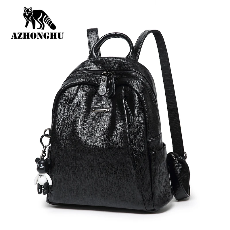 Женские рюкзаки из натуральной кожи роскошные мягкие маленькие женские кожаные