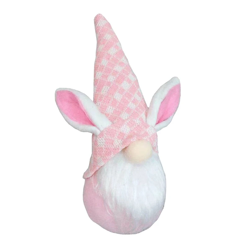 

Easter Bunny Gnome Decoration Handmade Faceless Doll Plush Dwarf Swedish Tomte Elf Ornament Kids Toys