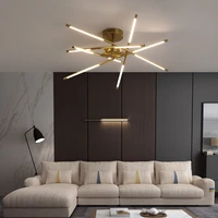black gold finished chandelier lighting for living room bedroom nordic luminaire chandelier for dining kitchen
