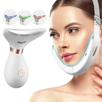 ckeyin ems v face simming belt chin cheek lifting massager led photon wrinkle remover anti age double chin removal neck slimmer