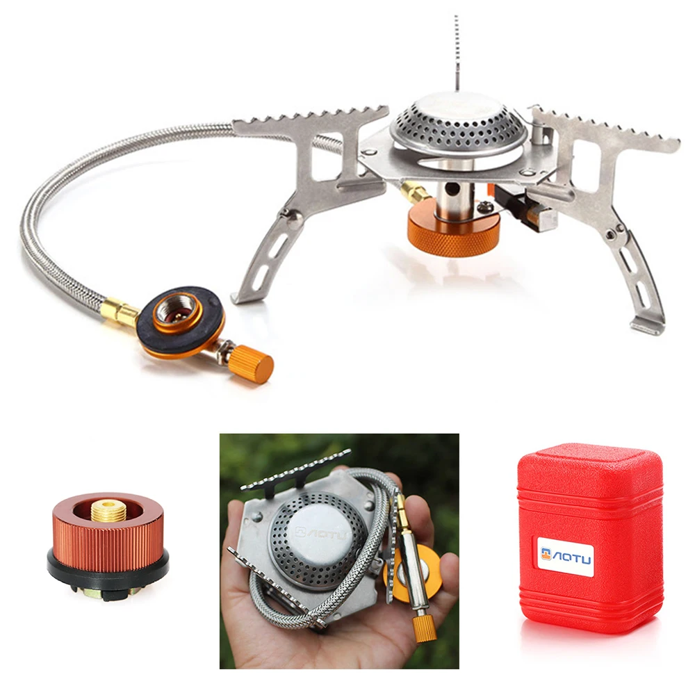 Портативная газовая плита с пьезозажиганием разделенная печь уличная для