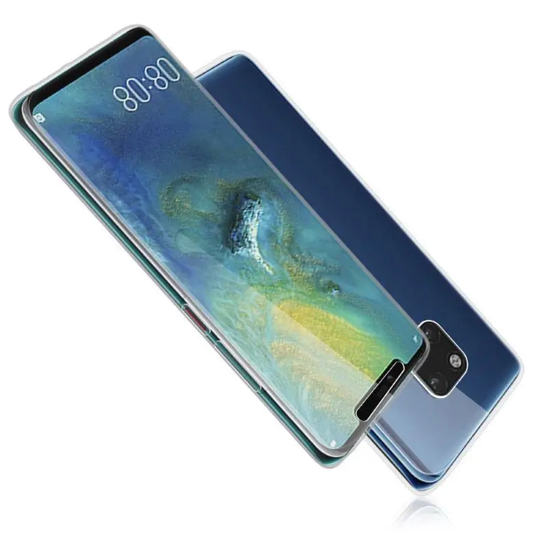 360 чехлы для Huawei P40 Pro P30 P20 lite P10 P8 P9 Lite 2017 прозрачный тонкий мягкий чехол Y5 Y6 Y7 Y9