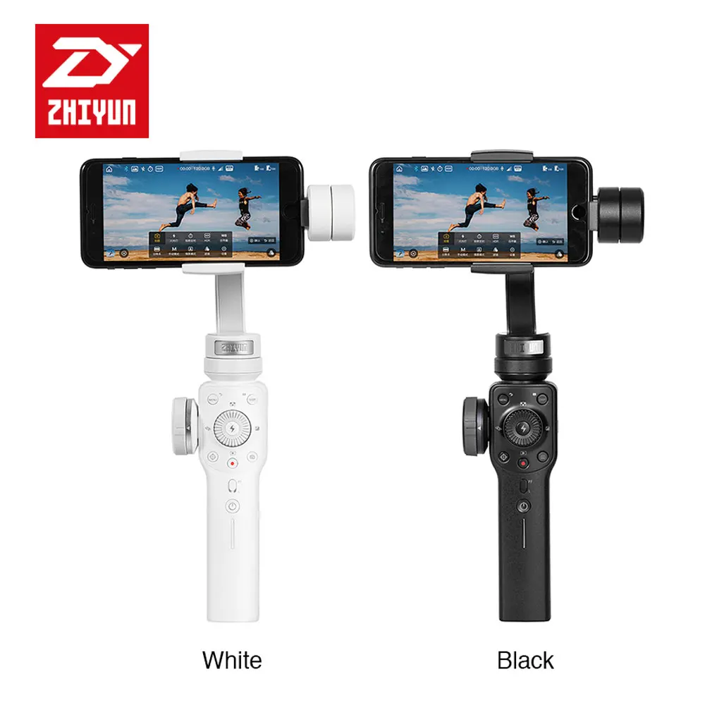 Ручной Стабилизатор Zhiyun Smooth 4 3 осевой шарнирный стабилизатор для iPhone 11 Pro Max XS XR X