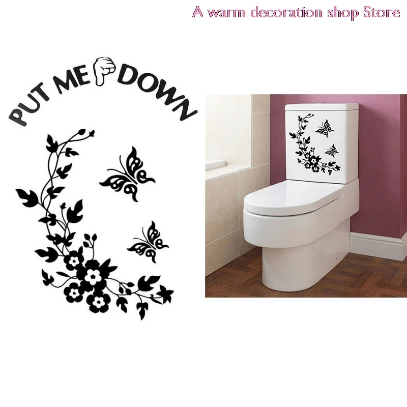 

3D с рисунком цветов и бабочек на стену Стикеры для детской комнаты Спальня Гостиная холодильника, туалета Кухня Стикеры s домашний декор DIY н...