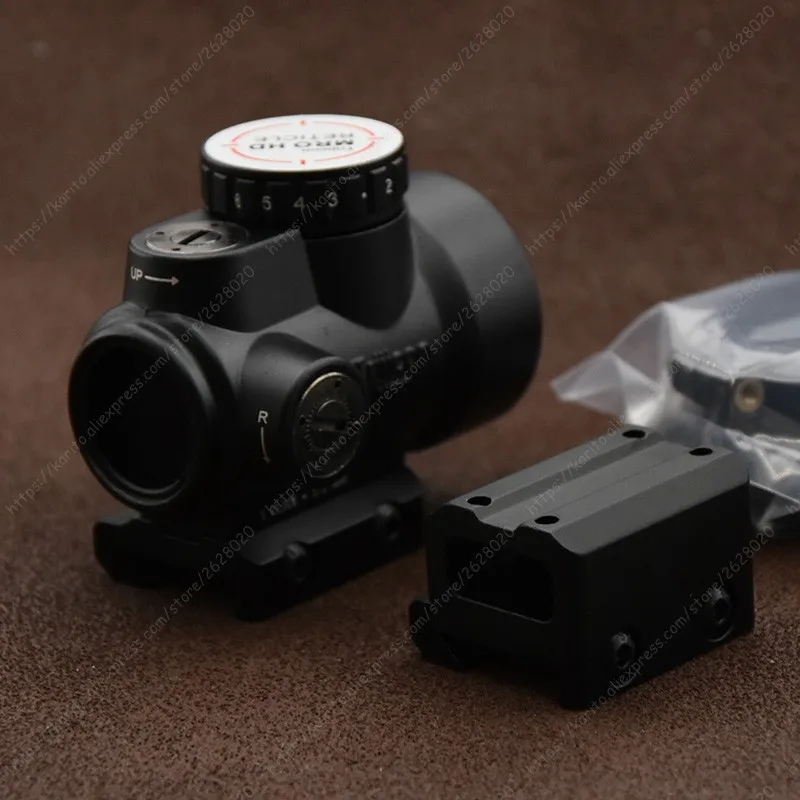 Охотничий прицел trijicon mro hd style 1х красная точка и низкий уровень Пикатинни адаптер